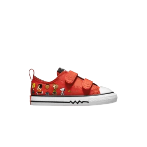 Converse Peanuts x Chuck Taylor All Star Easy-On Low TD 'Snoopy and Friends' Sneakers Signal Red/Black/White A01870F