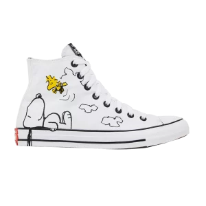 Converse Peanuts x Chuck Taylor All Star High 'Snoopy and Woodstock 'Sneakers White/Black/Signal Red A01872C