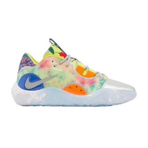 Nike PG 6 'What The' Sneakers Opti Yellow/Total Orange/Hyper Royale/Metallic Silver DR8959 700