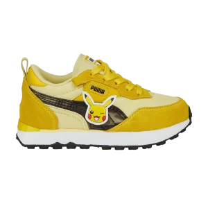 Puma Pokémon x Rider FV Little Kid 'Pikachu' Sneakers Empire Yellow/Pale Lemon 387815 01