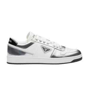 Prada Downtown Leather 'Silver White' Sneakers White/Silver 2EE364 3LL2 F0J36