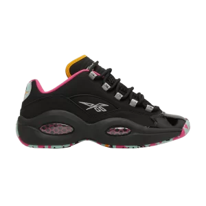 Reebok Question Low 'Alive With Color' Sneakers Black/Multicolor GX1437