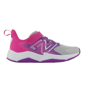 New Balance Rave Run v2 Bungee Lace Big Kid Wide 'Summer Fog Hi-Pink 'Sneakers Summer Fog/Mystical Purple/Hi-Pink YTRAVGP2 W