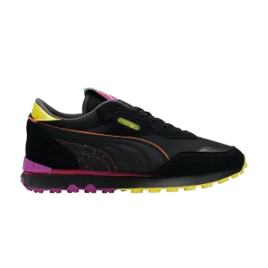 Puma Rider FV 'Ski Club' sneakers Black/Blush Orange/Yellow Energy 391527 01