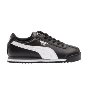 Puma Roma Basic Little Kid 'Black White' Sneakers Black/White/Silver 361594 01