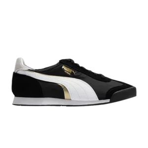 Sneakers Puma Roma OG Nylon 'Double FS – Black Gold 'Black/White/Gold Team 390634 01