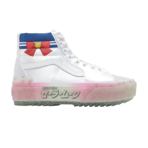 Vans Sailor Moon x Sk8-Hi Stacked 'Pretty Guardian – Silver 'Sneakers White/Silver VN0A4BTWSLV