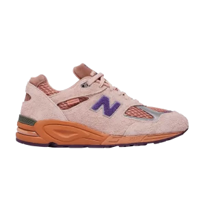 Sneakers New Balance Salehe Bembury x 990v2 Made in USA 'Sand Be The Time 'Misty Rose/Purple Passion M990SB2