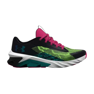 Under Armor Scramjet 4 Wild GS 'Black Quirky Lime' Sneakers Black/Fancy Lime 3024994 001