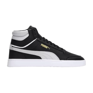 Puma Shuffle Mid WTR 'Black White Team Gold' Sneakers Black/White/Gray Purple/Gold Team 385551 02