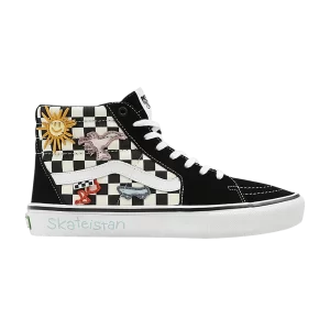 Vans Skateistan x Skate Sk8-Hi 'Checkerboard 'Sneakers Black VN0A5FCC89C