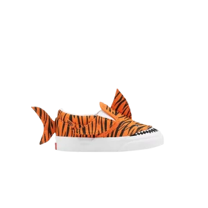 Vans Slip-On V Toddler 'Tiger Shark' Sneakers Orange Tiger/True White VN0A7Q4Z8CF