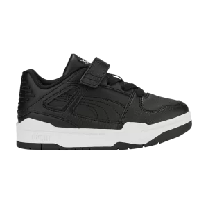 Puma Slipstream Leather Little Kid 'Black White' Sneakers Black/White 387827 03