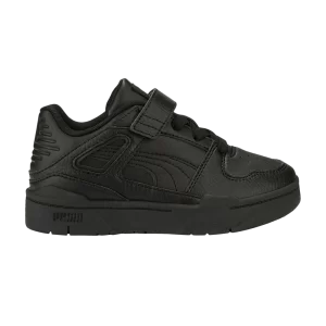 Puma Slipstream Leather Little Kid 'Triple Black' Sneakers Black/Black 387827 01