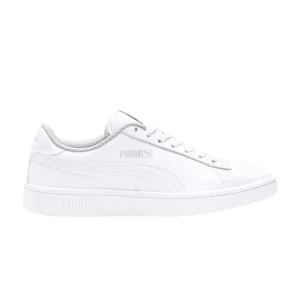 Sneakers Puma Smash v2 Leather Big Kid 'Triple White 'White/White 365170 02