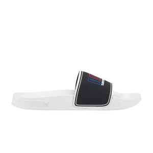 Puma SmileyWorld x Leadcat 2.0 Slide Big Kid 'White Black 'Sneakers White/Black/High Risk Red/Royal Blue 384494 01