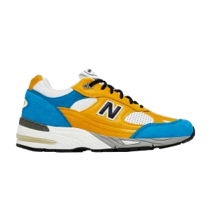 New Balance Sneakersnstuff x 991 Made in England 'Blue Yellow 'Yellow/Blue/White/Gray M991EF