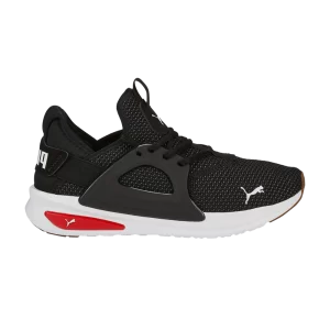 Puma Softride Enzo Evo Knit 'Black Castlerock' Sneakers Black/Castlerock/Red High Risk 376954 01