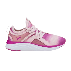 Puma Softride Sophia Little Kid 'Bleach' Sneakers Chalk Pink/Deep Orchid/White 376754 02