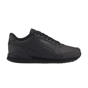 Sneakers Puma ST Runner v3 Leather Jr 'Triple Black 'Black/Black 384904 01