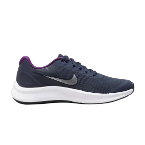 Nike Star Runner 3 GS 'Midnight Navy Vivid Purple' Midnight Navy/Vivid Violet/Metallic Silver DA2776 404