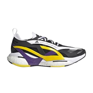 adidas Stella McCartney x Wmns Solar Glide 'Black Purple Yellow' Sneakers Black/Active Violet/Impact Yellow GX9858