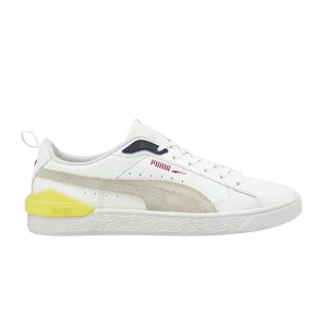 Puma Suede Bloc 'White Yellow Pear' Sneakers White/Yellow Pear 380705 01