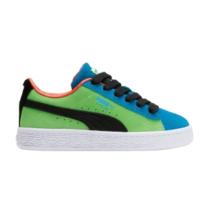 Puma Suede Little Kid 'Water Fight' Sneakers Ocean Dive/Black 389352 02