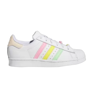 adidas Superstar Big Kid 'Cloud White Beam' White Cloud/Orange Bliss/Ray HP7884