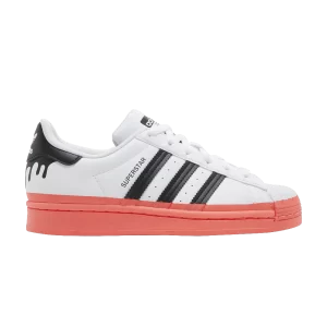 adidas Superstar Big Kid 'Paint Drip - White Turbo' Cloud White/Black/Turbo GY3327