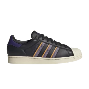 adidas Superstar 'Black Violet Fusion Snakeskin' Sneakers Black/Fusion Purple/White Cream FZ6475