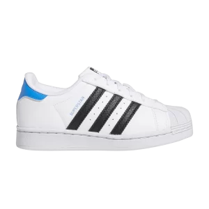 adidas Superstar J 'White Blue Rush' Sneakers White Cloud/Black Color/Blue Fever GY9317