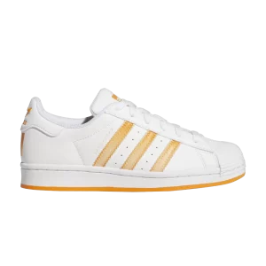 adidas Superstar J 'White Orange Rush' Sneakers White Cloud/Orange Peak/Acid Orange HP5404