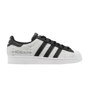 adidas Superstar 'Reflective Allover Logo' - White Black Shoes white/black/gray two GW7254