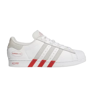 adidas Superstar 'White Vivid Red' Sneakers Cloud White/Gray One/Bright Red GY0995