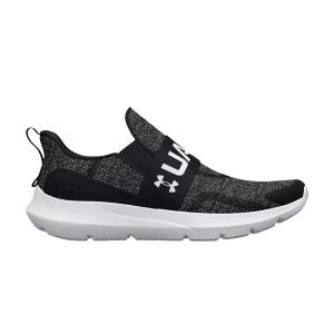 Under Armor Surge 3 Slip PS 'Black White' Black/White 3026529 001