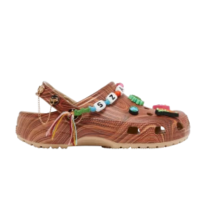 Crocs SZA x Wmns Classic Clog 'Woodgrain' Sneakers Brown 207390 90H