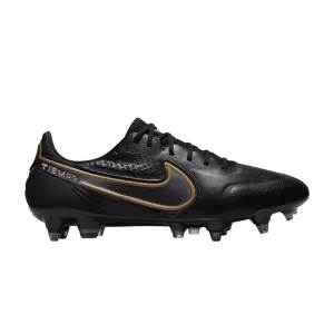 Nike Tiempo Legend 9 Elite SG Pro AC 'Shadow Pack' Black/Anthracite/Gold metallic/Dark gray metallic DB0822 007