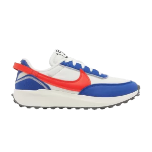 Nike Waffle Debut Swoosh 'Old Royal Habanero Red' Ghost/Old Royale/Smoke Gray/Habanero Red DV0527 001