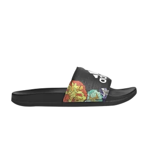 adidas Wmns Adilette Comfort Slide 'Black Floral' Sneakers Black color/White cloud/Black color GW1049