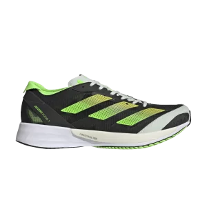 adidas Wmns Adizero Adios 7 'Black Solar Green' Sneakers Black/Ray Yellow/Solar Green GY8408