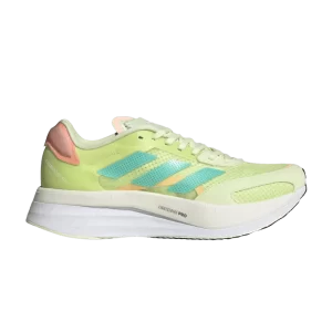 adidas Wmns Adizero Boston 10 'Almost Lime Mint Rush 'Sneakers Almost Lime/Mint Fever/Orange Flash of Light GY0906