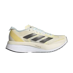 adidas Wmns Adizero Boston 11 'Ecru Tint Night Metallic' Sneakers Ecru/Night Metallic/Ray Yellow GX6655