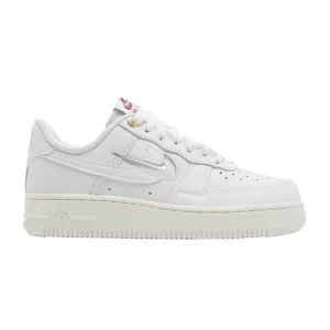 Nike Wmns Air Force 1 '07 Premium 'History of Logos 'Sneakers White/Sail/Red Team/White DZ5616 100