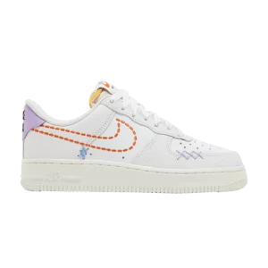 Nike Wmns Air Force 1 '07 SE '101' Sneakers White/Sail/Green Glow/Safety Orange DX2348 100