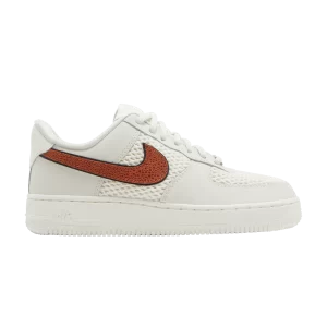 Nike Wmns Air Force 1 'Basketball Leather' Sneakers Sail/Black/Metallic Silver/Dark Blonde DZ5228 100