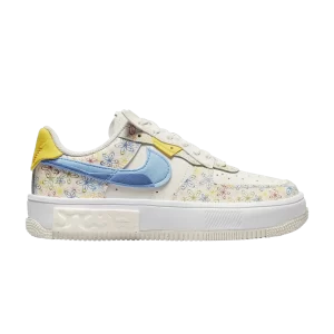 Nike Wmns Air Force 1 Fontanka 'Flowers 'Sneakers Sail/Bright Brimstone/Game Royal/University Blue DV3211 100