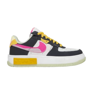 Nike Wmns Air Force 1 Fontanka 'Pink Prime' Sneakers Off Black/Summit White/Plum Mist/Pink Prime DR7880 001