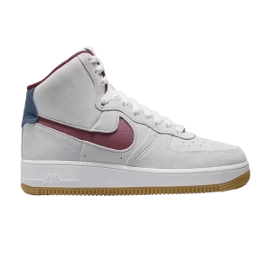 Nike Wmns Air Force 1 High Sculpt 'Grey Suede' Summit White/Valerian Blue/White/Team Red DC3590 104