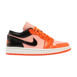 Wmns Air Jordan 1 Low SE 'Rush Orange Black' Crimson Bliss/Orange Peak/Sail/Black DM3379 600